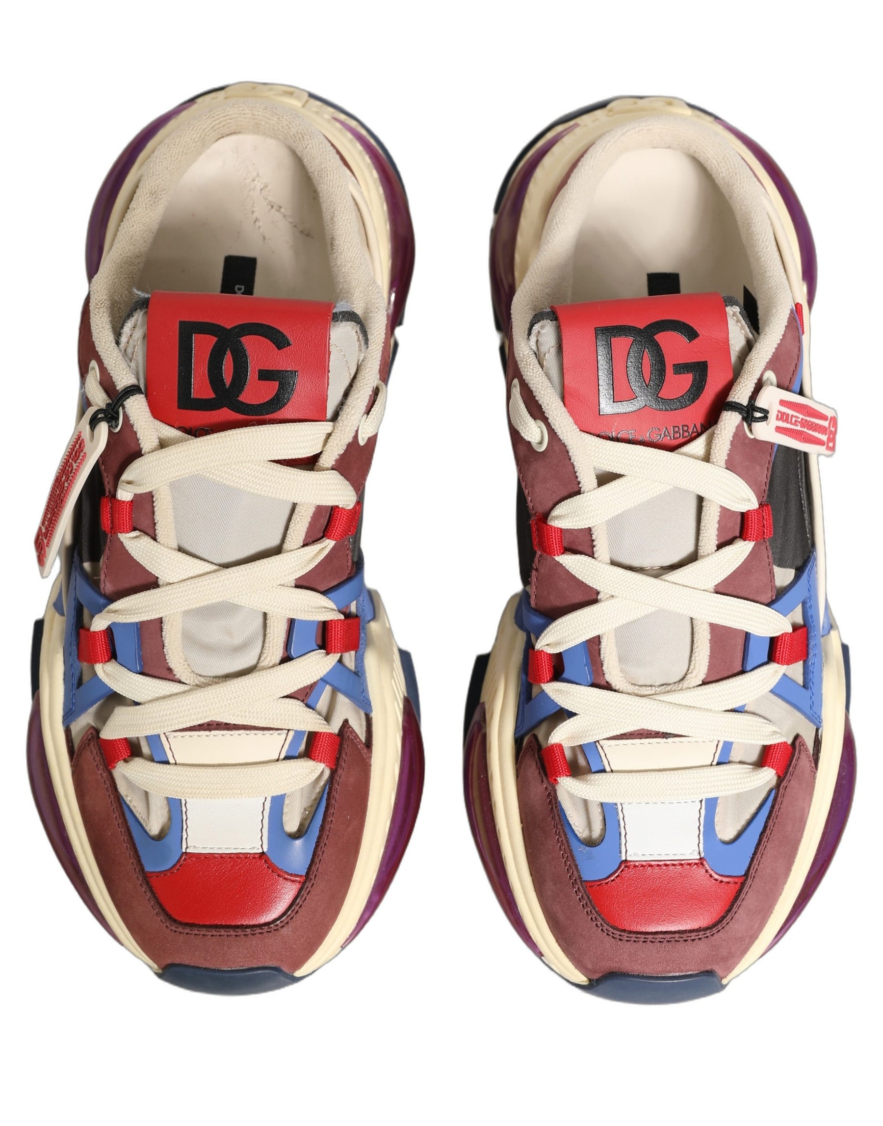 Dolce & Gabbana Multicolor Low Top Airmaster Sneakers Shoes | Regal Royce