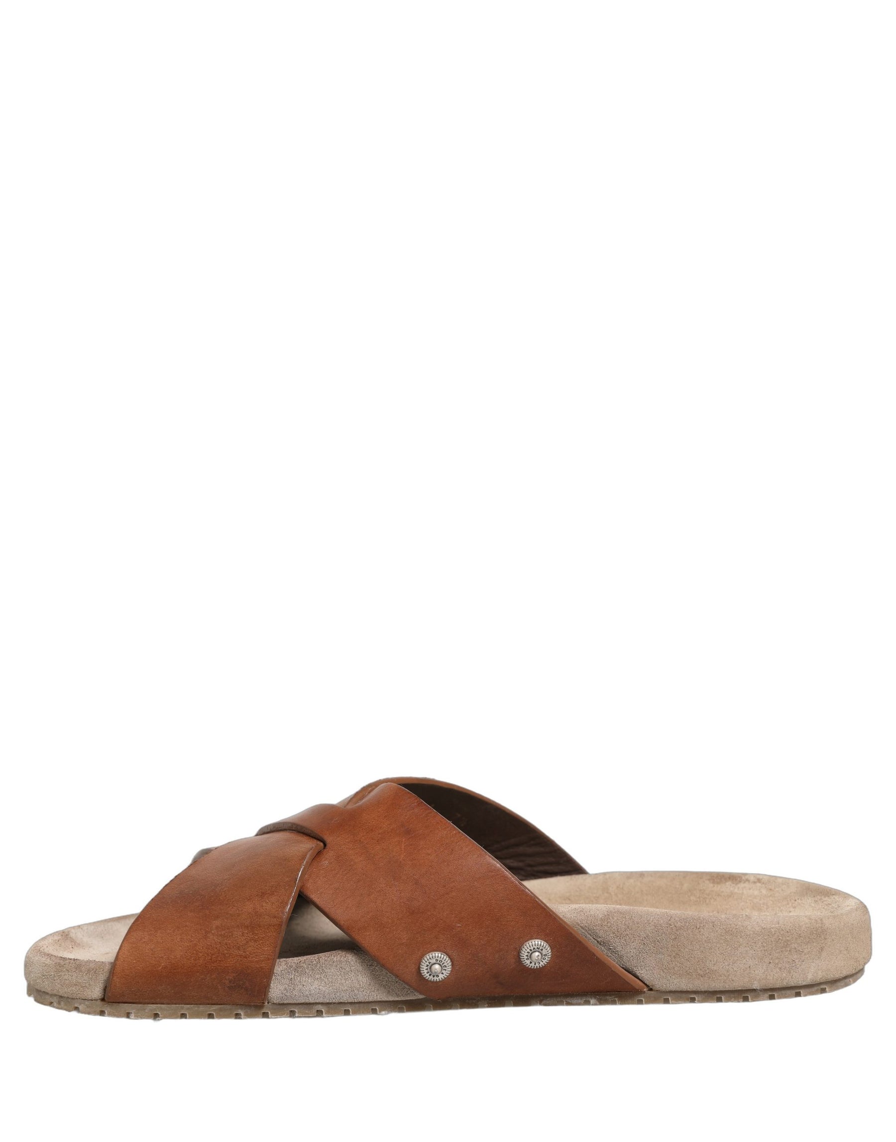Dolce & Gabbana Brown Calf Leather Slides Sandals Shoes | Regal Royce
