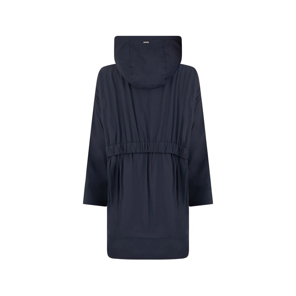 Herno Blue Elastane Coat | Regal Royce