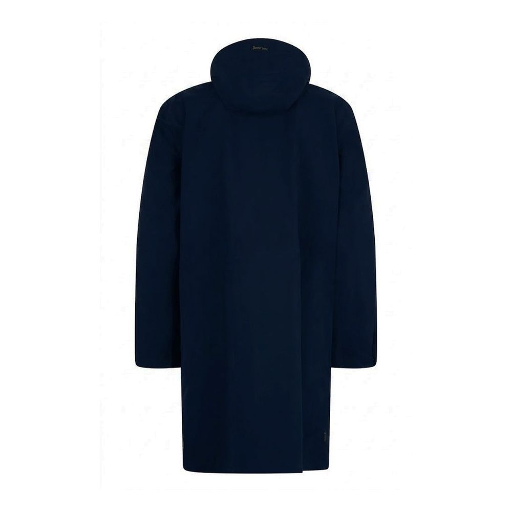 Herno Blue Polyester Coat | Regal Royce