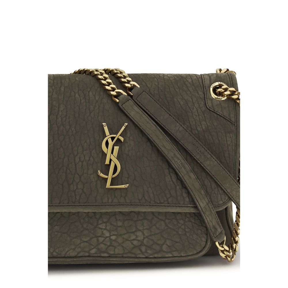 Saint Laurent Gray Lamb Ovis Aries Aries Shoulder Bag | Regal Royce
