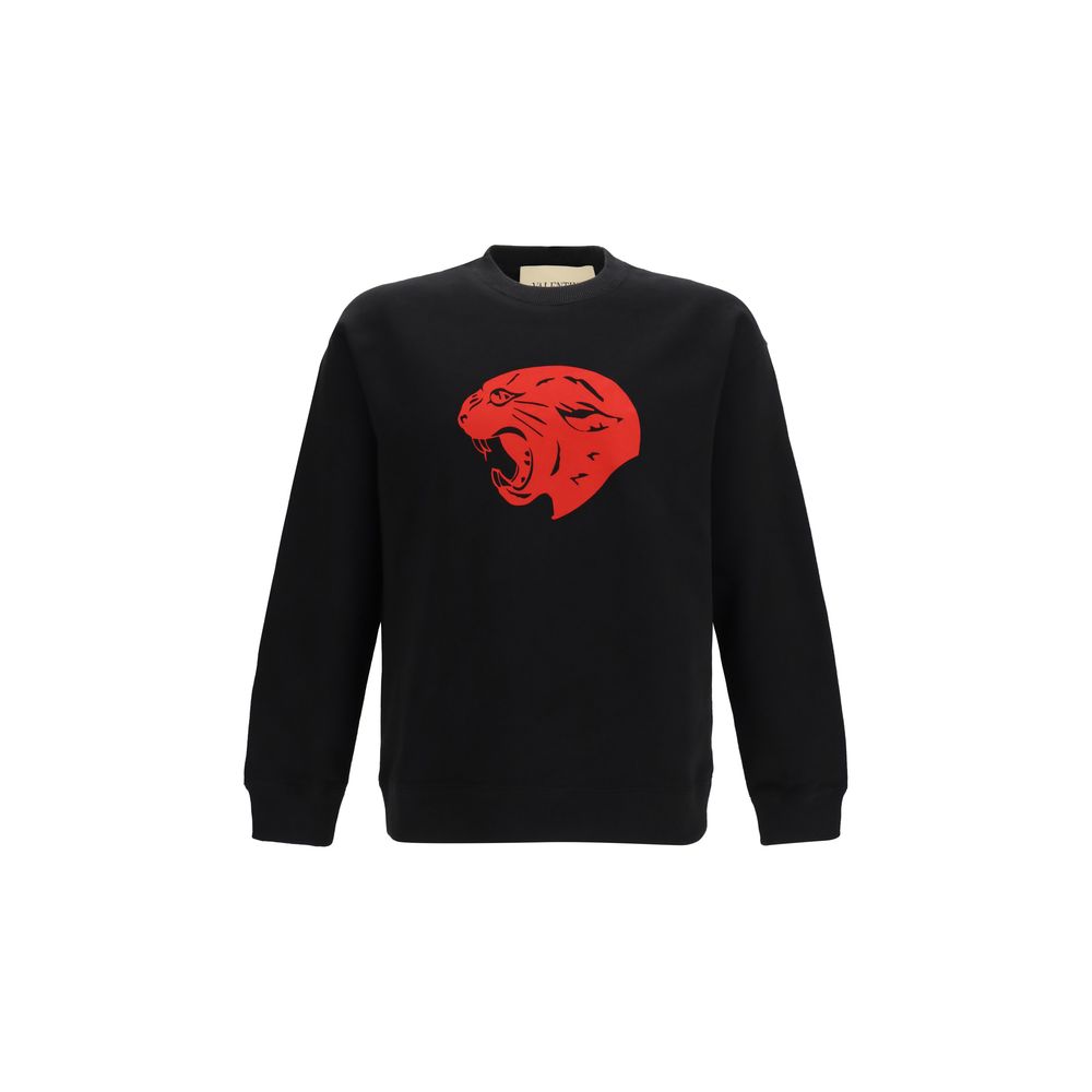 Valentino Black Cotton Sweatshirt | Regal Royce