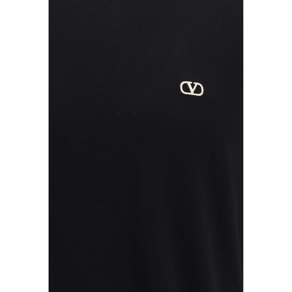 Valentino Black Cotton T-Shirt | Regal Royce