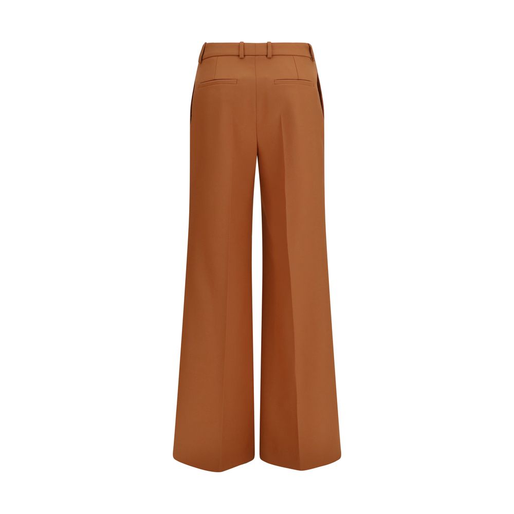 Chloé Orange Cotton Flared Pants | Regal Royce