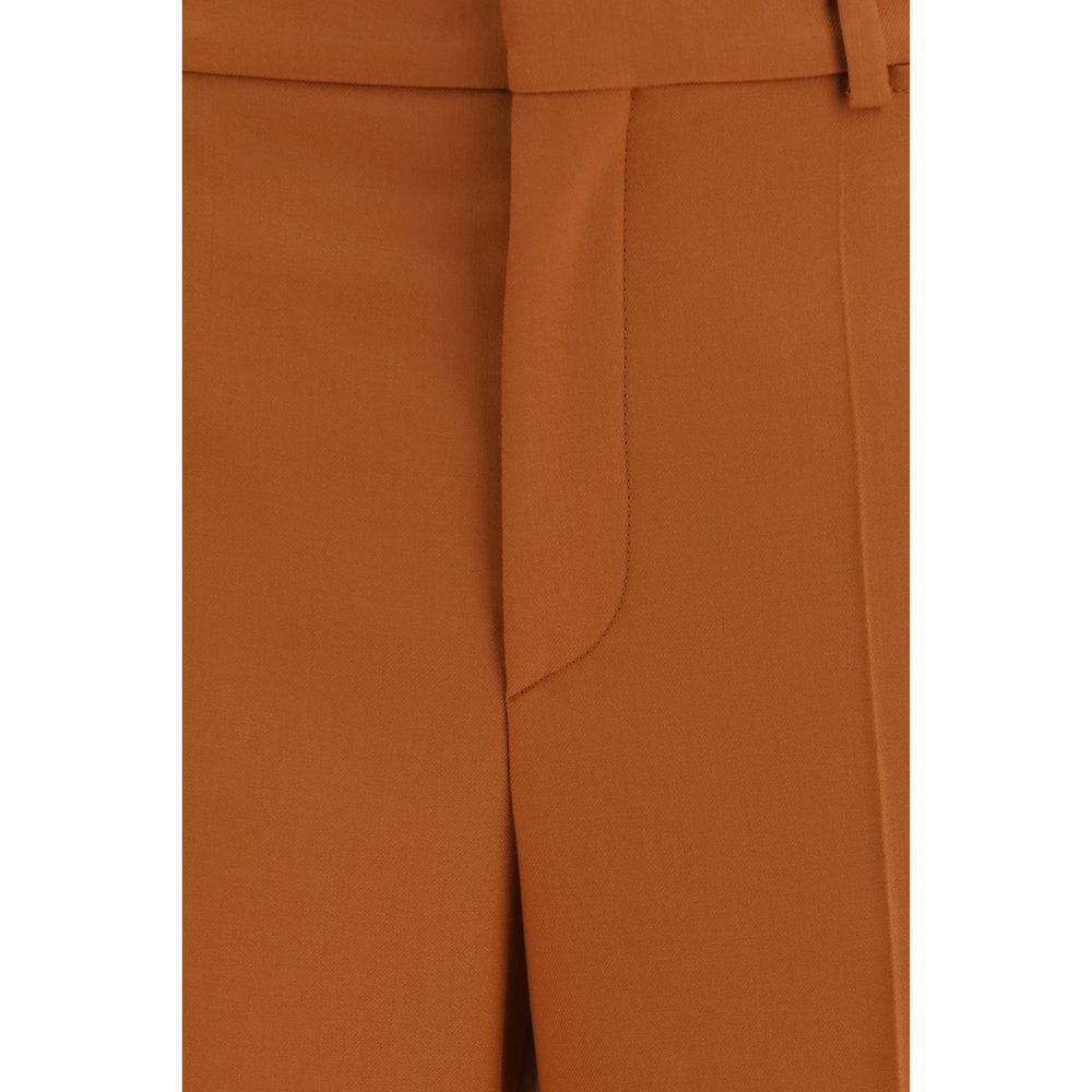 Chloé Orange Cotton Flared Pants | Regal Royce