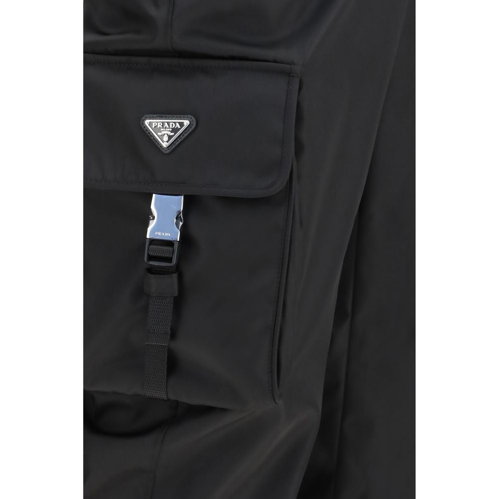Prada Black Polyamide Cargo Pants | Regal Royce
