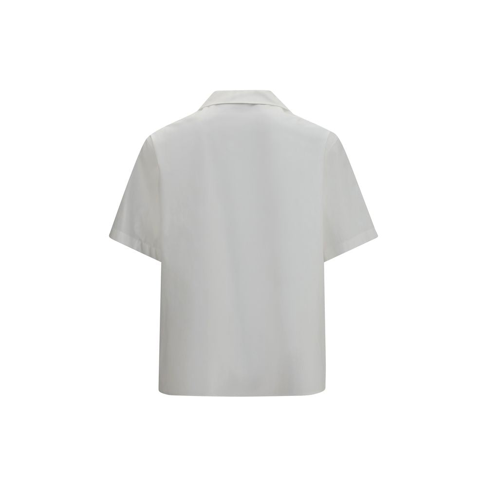 Valentino White Cotton Shortsleeve Shirt | Regal Royce