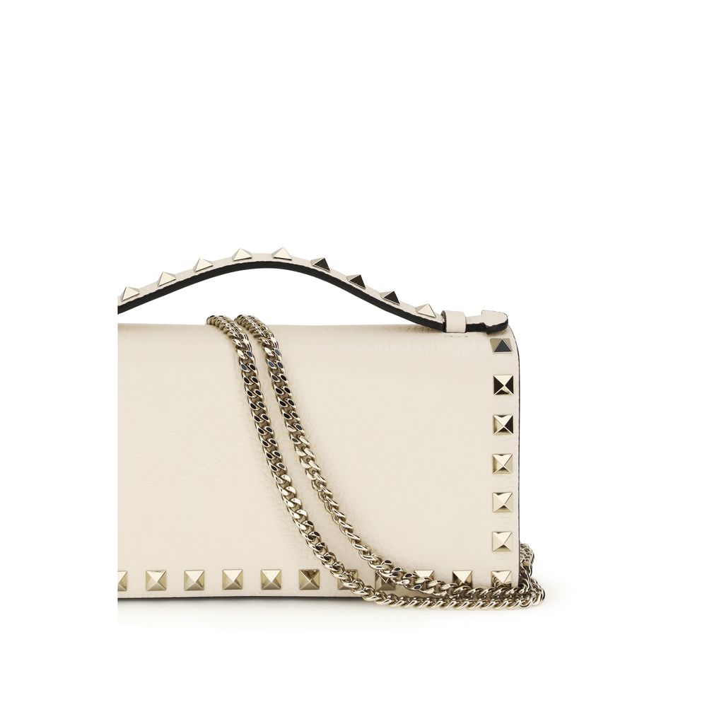 Valentino Garavani Beige Calf Leather Bos Taurus Wallet | Regal Royce