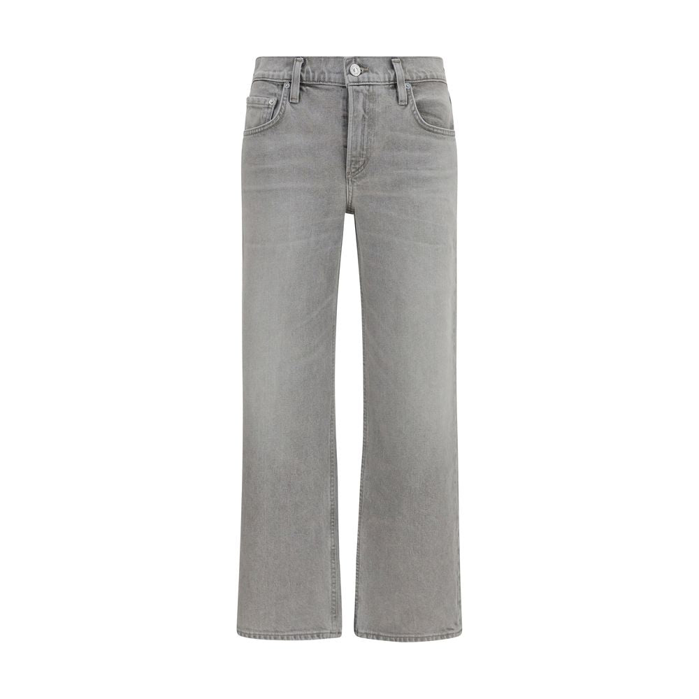 Citizens of Humanity Gray Cotton Straight-Leg Jeans | Regal Royce
