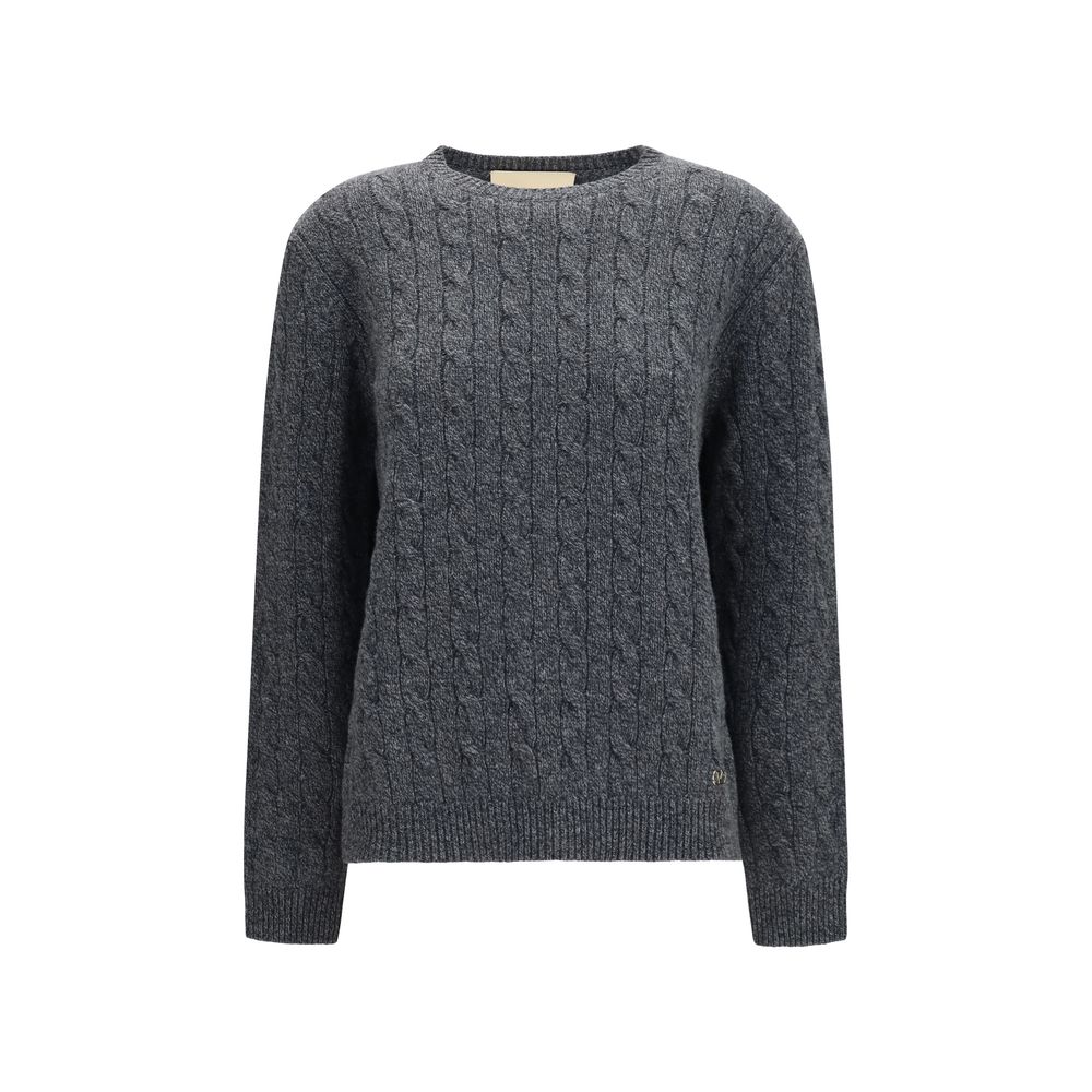 Valentino Gray Wool Oves Aries Sweatshirt | Regal Royce