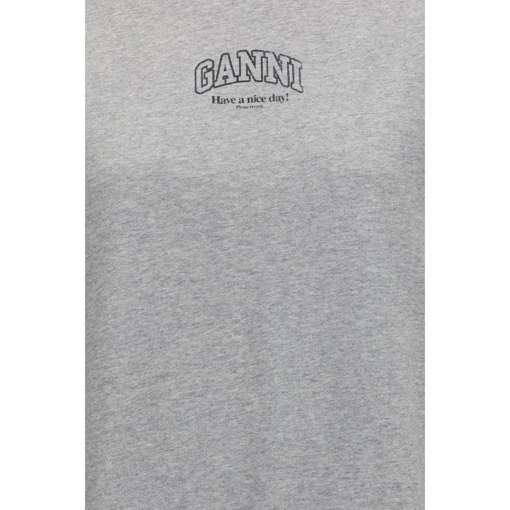 Ganni Gray Cotton Sweatshirt | Regal Royce
