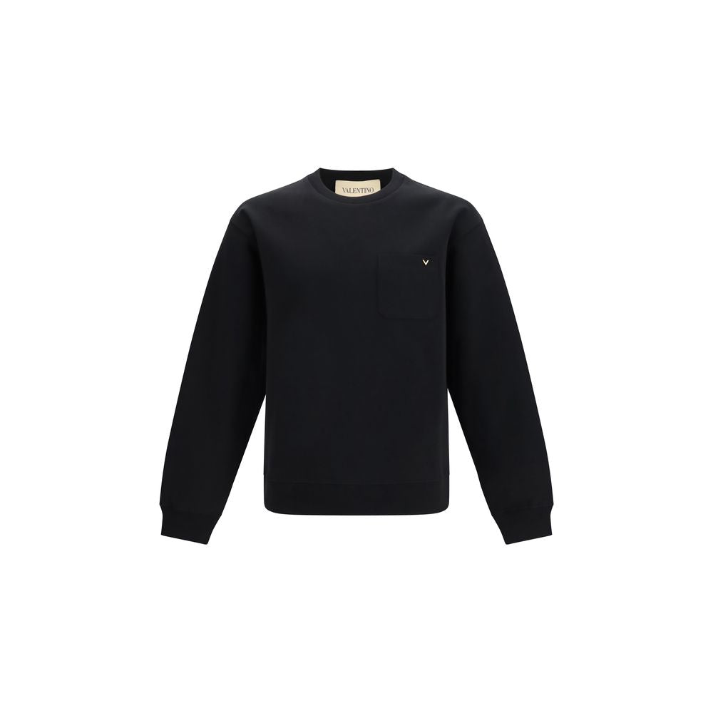 Valentino Black Cotton Sweatshirt | Regal Royce