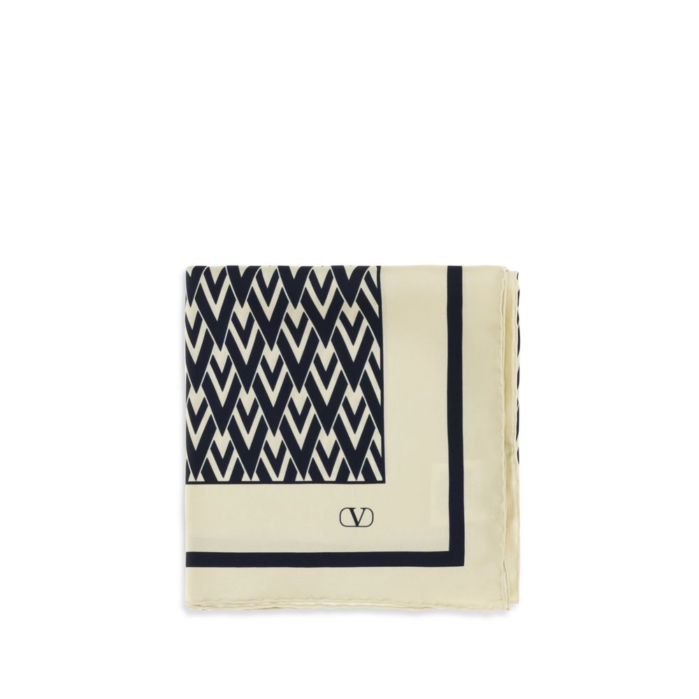 Valentino Garavani Beige Silk Scarf | Regal Royce