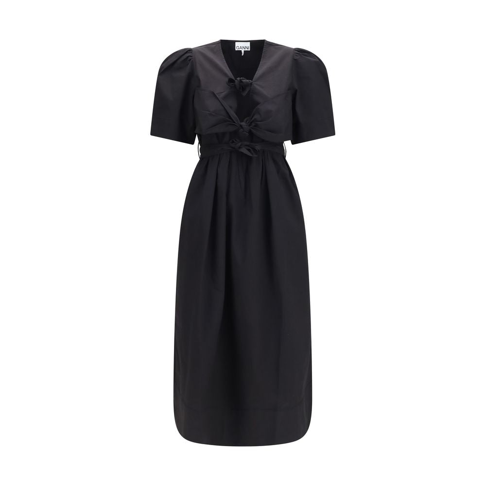 Ganni Black Cotton Casual Dress | Regal Royce