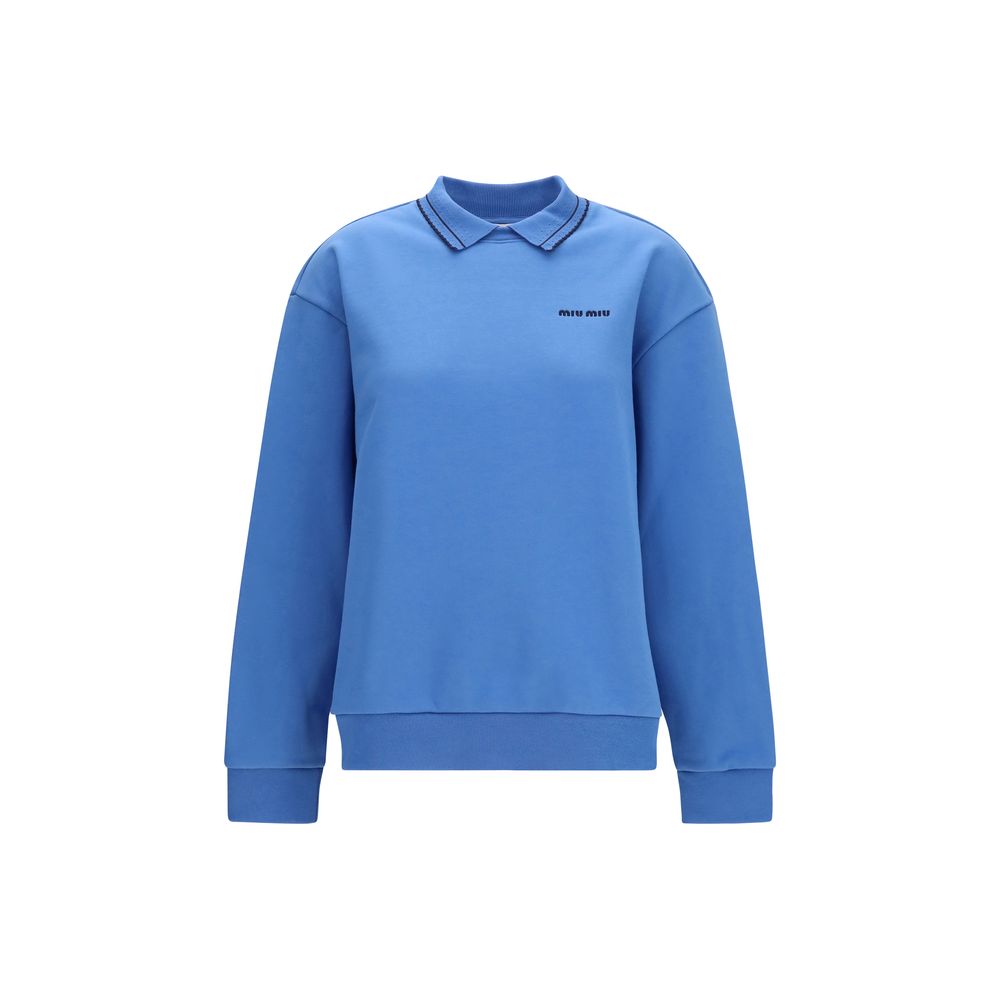 Miu Miu Blue Cotton Sweatshirt | Regal Royce