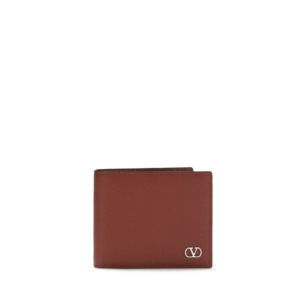 Valentino Garavani Bordeaux Calf Leather Bos Taurus Wallet | Regal Royce