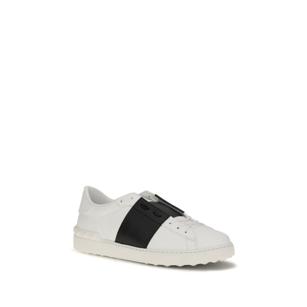 Valentino Garavani White Calf Leather Bos Taurus Low Top Sneakers | Regal Royce