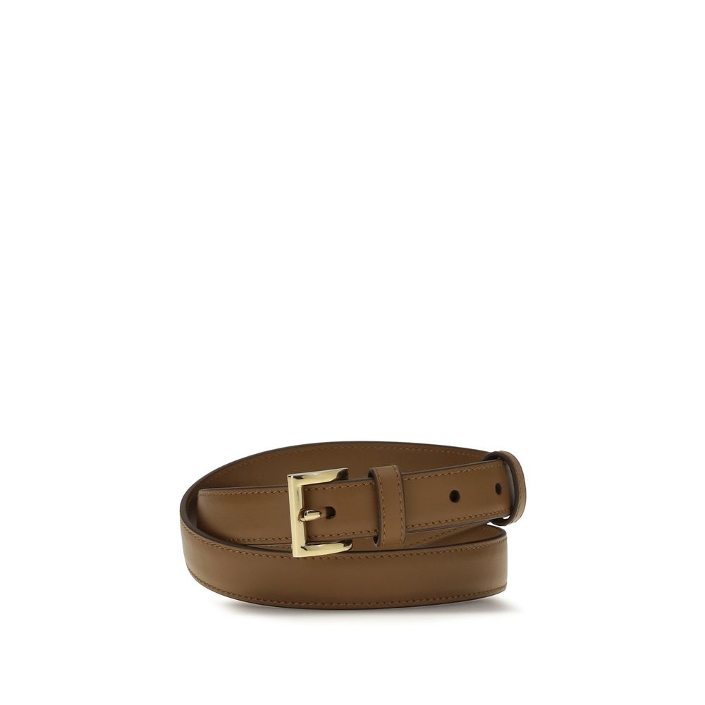 Prada Beige Calf Leather Bos Taurus Regular Belt | Regal Royce