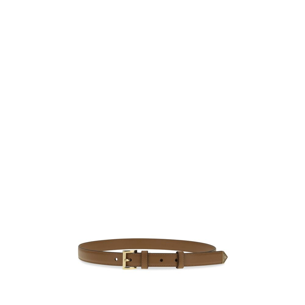 Prada Beige Calf Leather Bos Taurus Regular Belt | Regal Royce