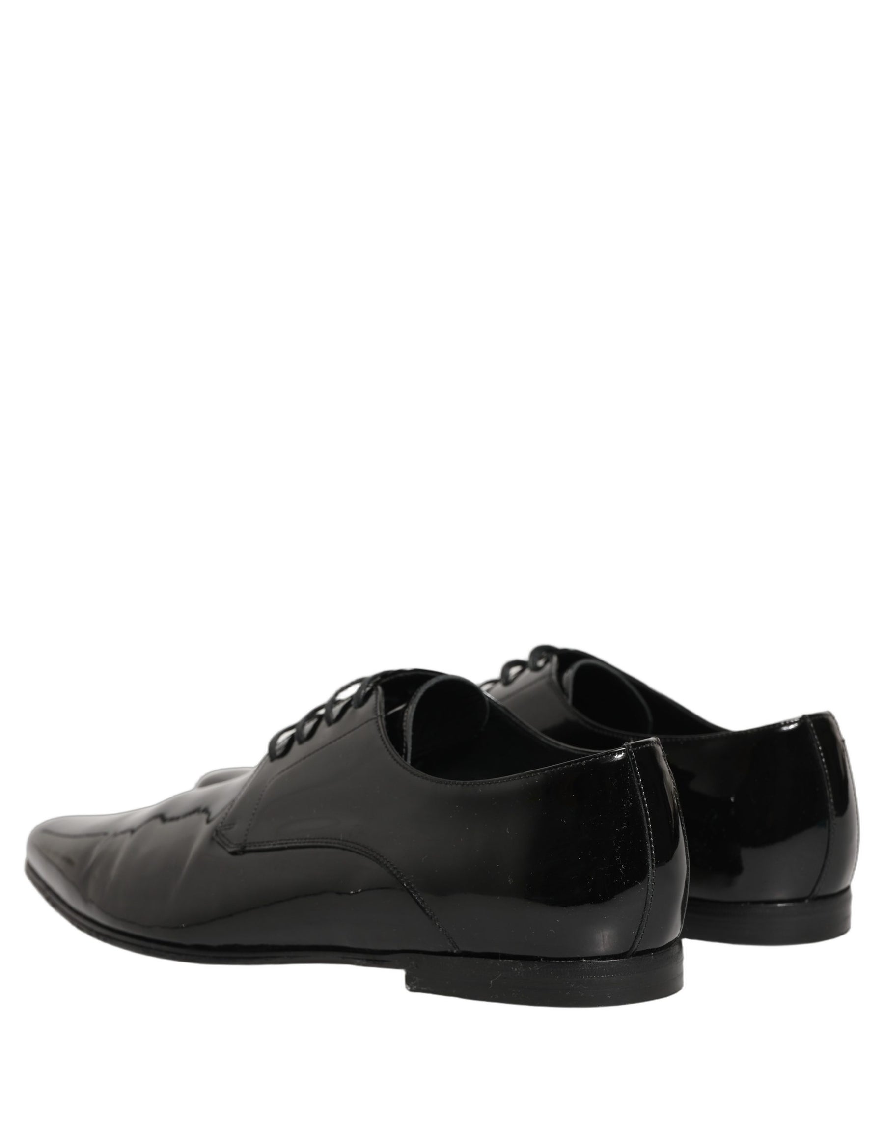 Dolce & Gabbana Black Leather Derby Dress Men Formal Shoes | Regal Royce