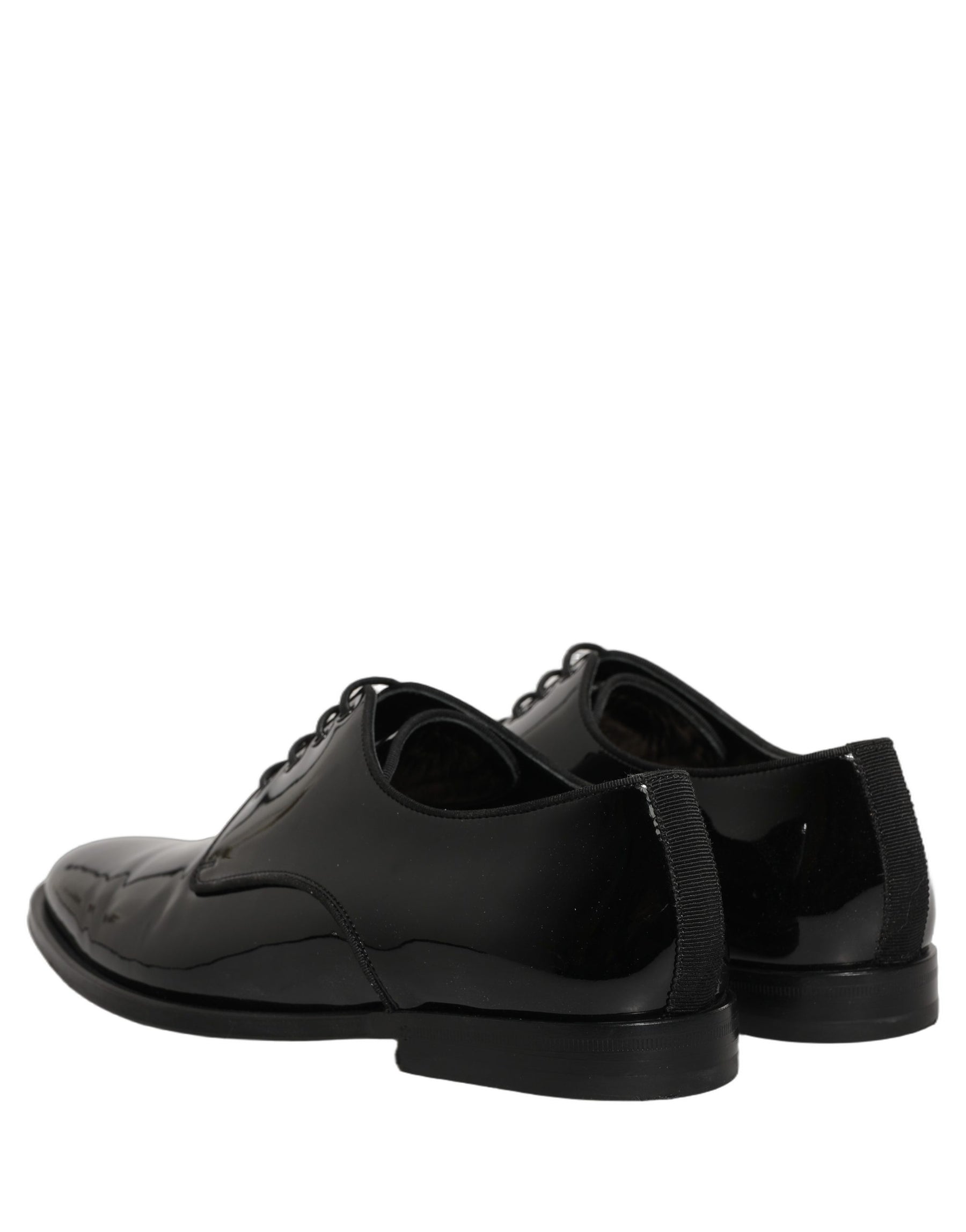 Dolce & Gabbana Black Leather Men Derby Dress Men Formal Shoes | Regal Royce