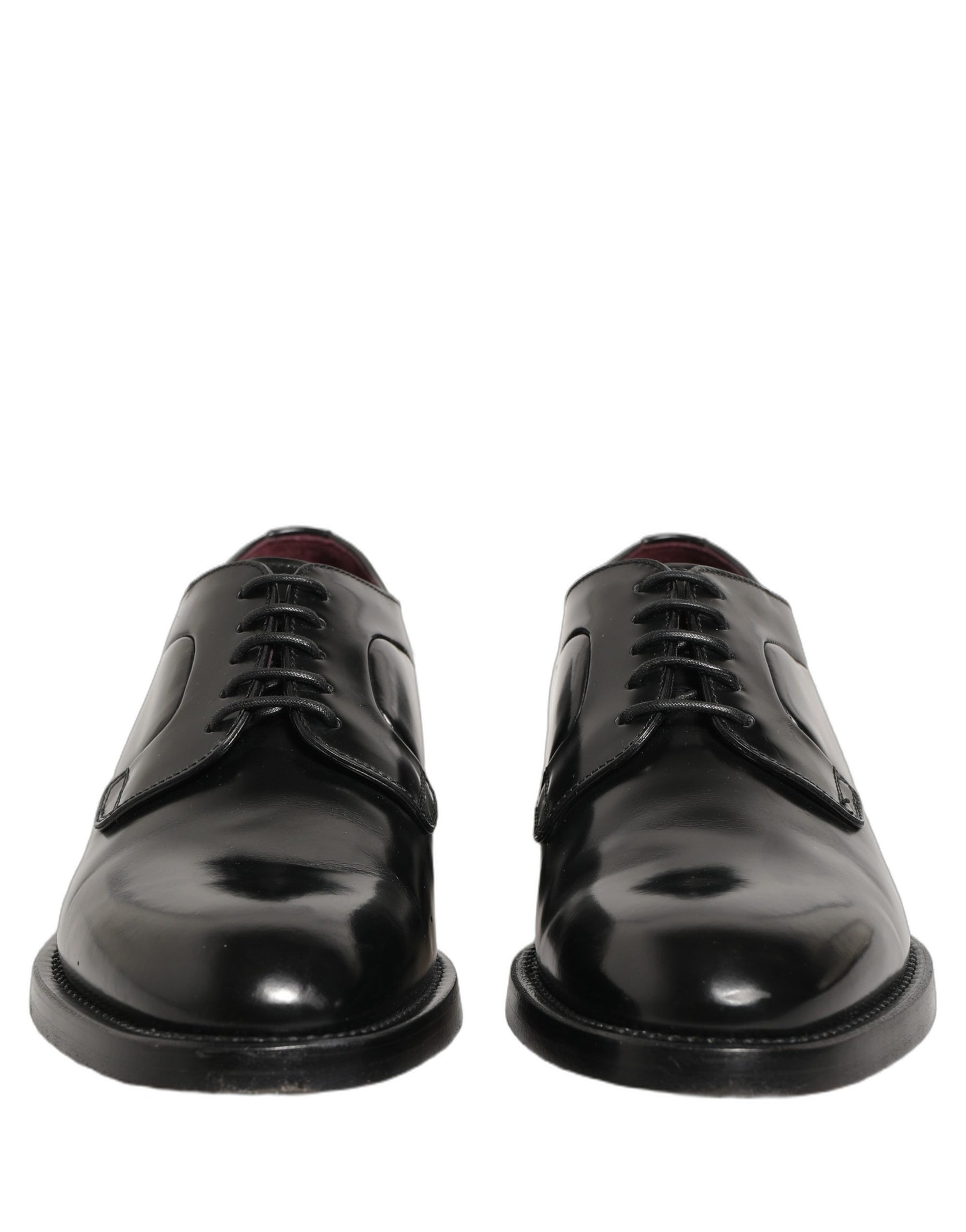 Dolce & Gabbana Black Leather Derby Dress Men Formal Shoes | Regal Royce