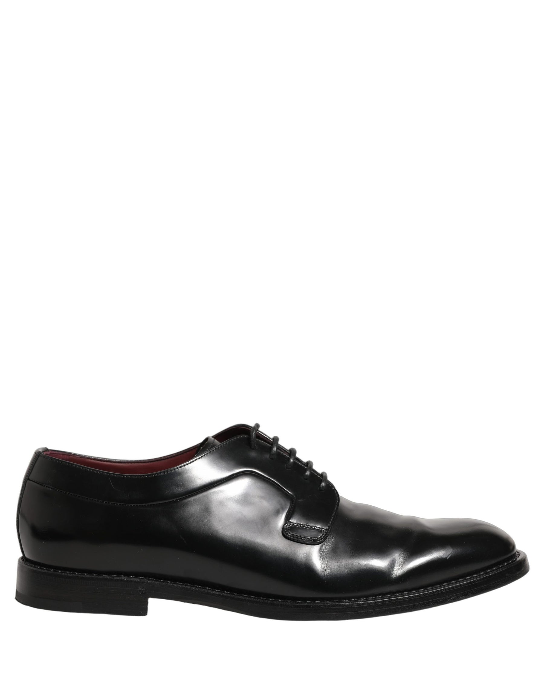Dolce & Gabbana Black Leather Derby Dress Men Formal Shoes | Regal Royce