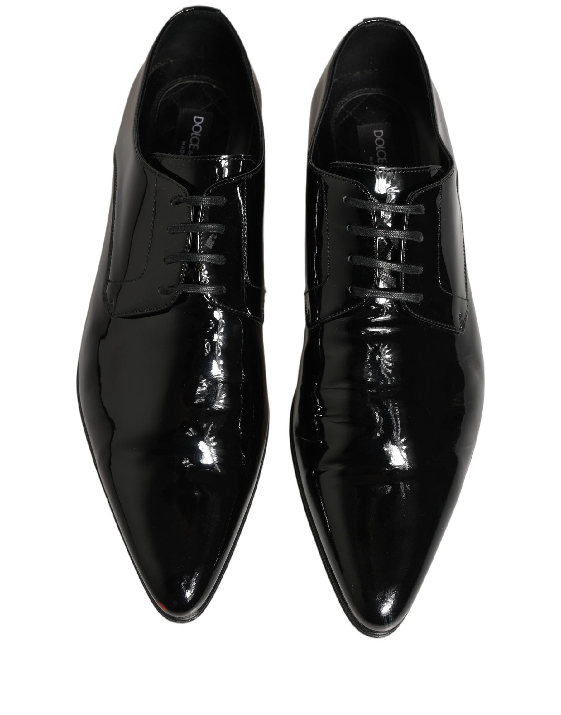 Dolce & Gabbana Black Leather Derby Dress Men Formal Shoes | Regal Royce