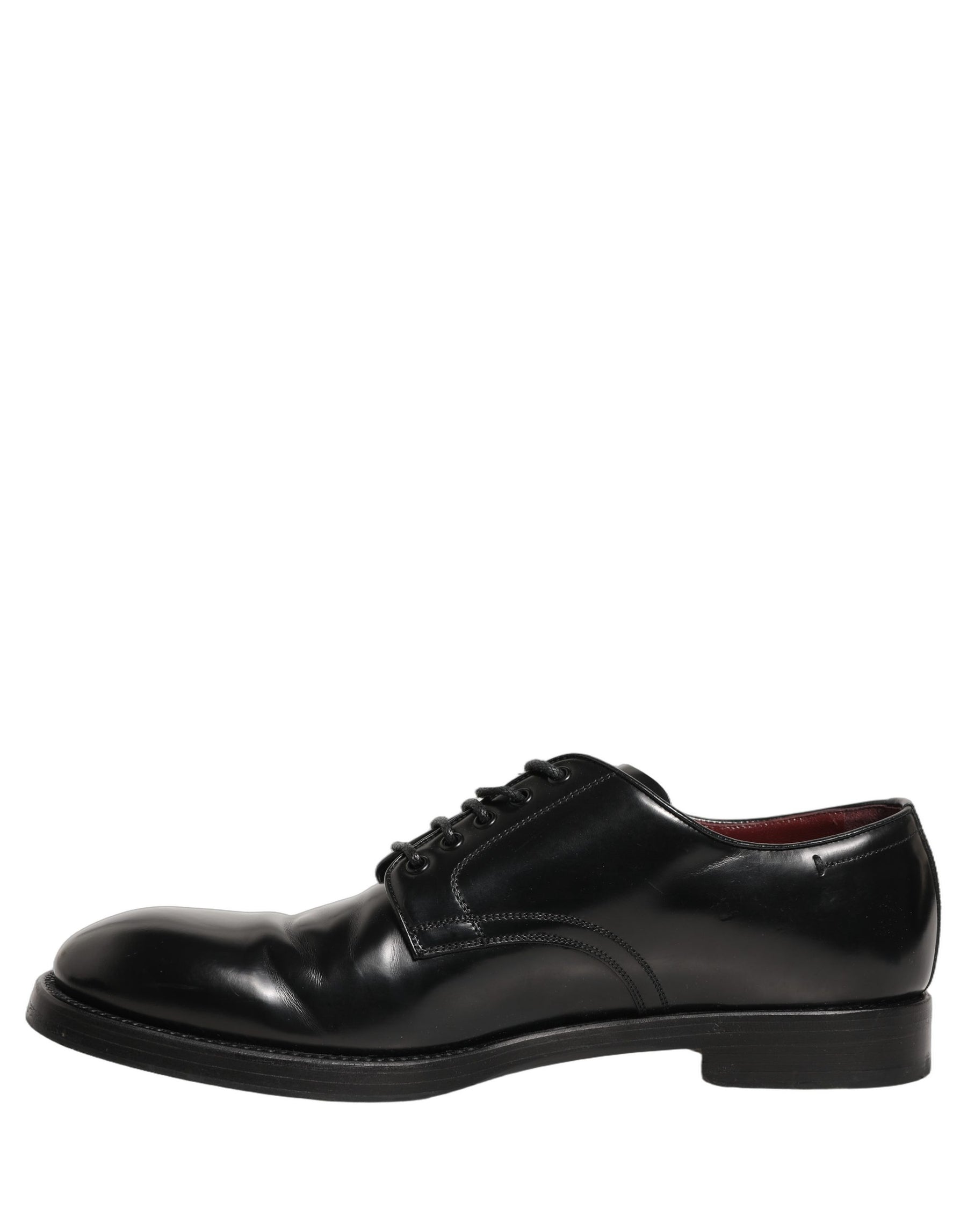 Dolce & Gabbana Black Leather Derby Dress Men Formal Shoes | Regal Royce