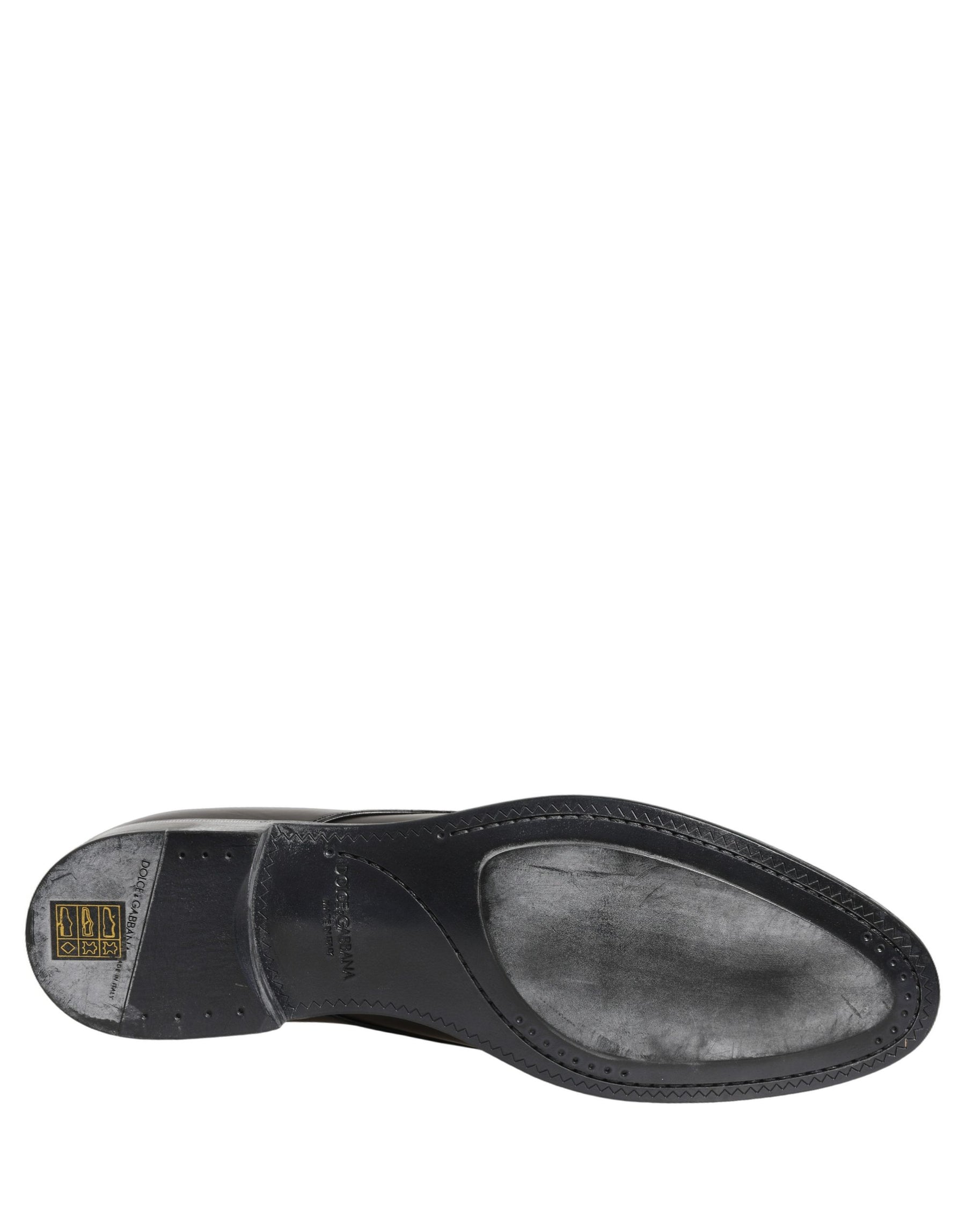 Dolce & Gabbana Dress Black Leather Lace Up Derby Men Shoes | Regal Royce