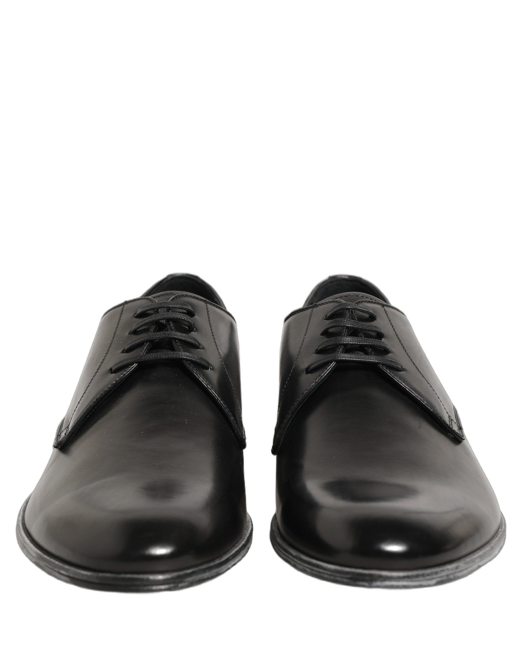 Dolce & Gabbana Dress Black Leather Lace Up Derby Men Shoes | Regal Royce