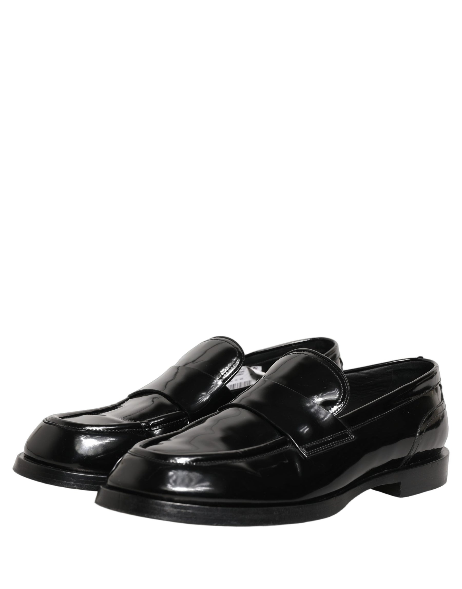 Dolce & Gabbana Black Leather Formal Men Dress Loafers Shoes | Regal Royce