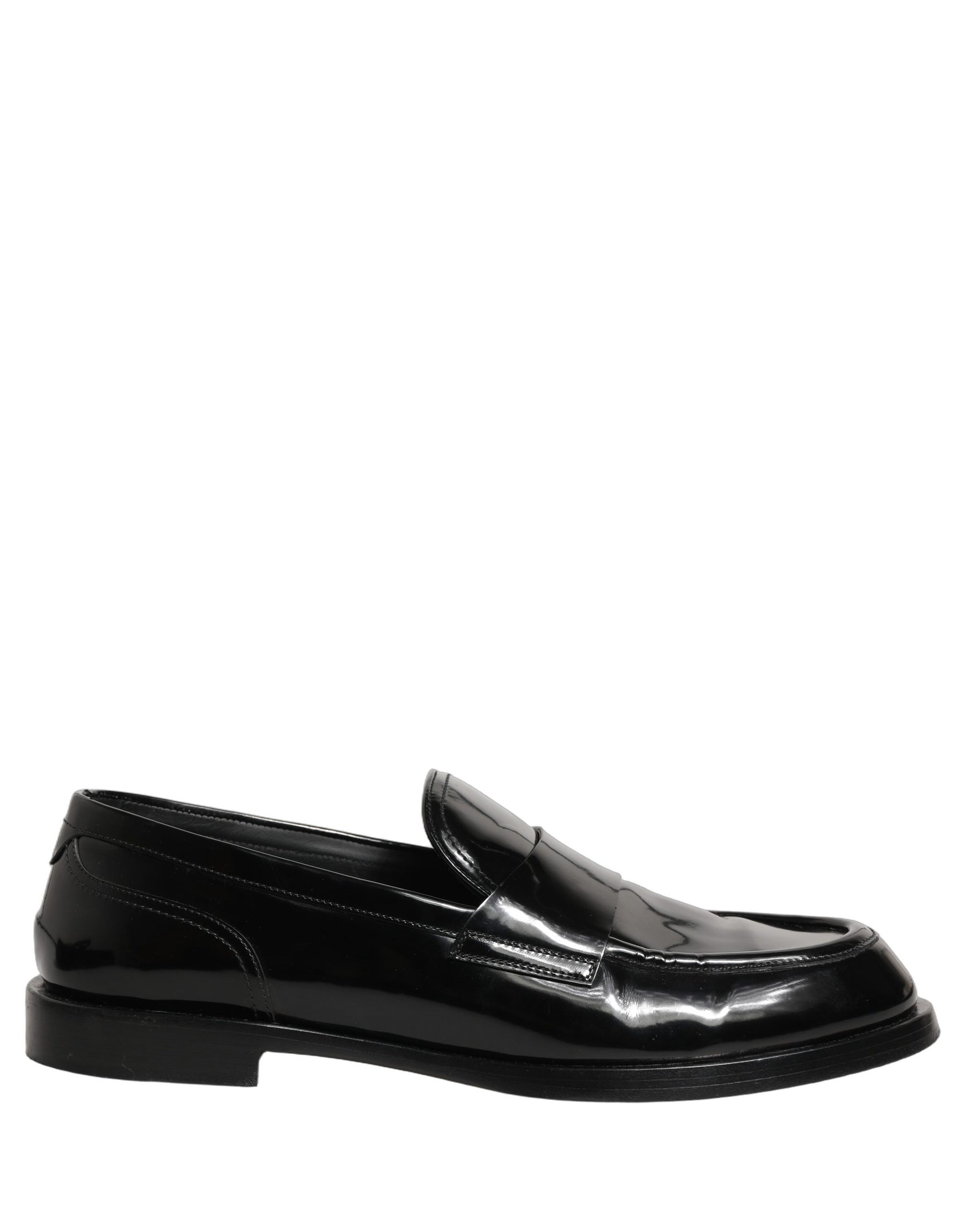 Dolce & Gabbana Black Leather Formal Men Dress Loafers Shoes | Regal Royce