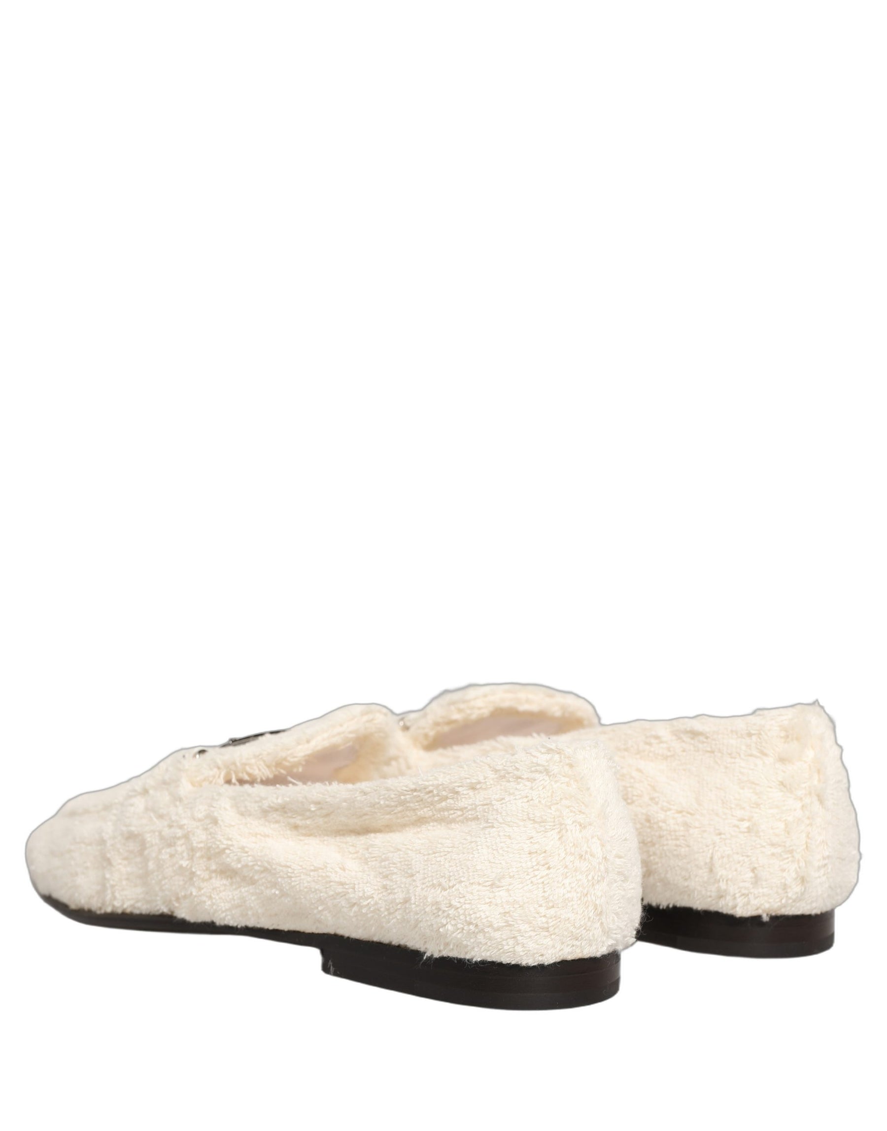 Dolce & Gabbana White Fur Shearling Men Dress Loafers Shoes | Regal Royce