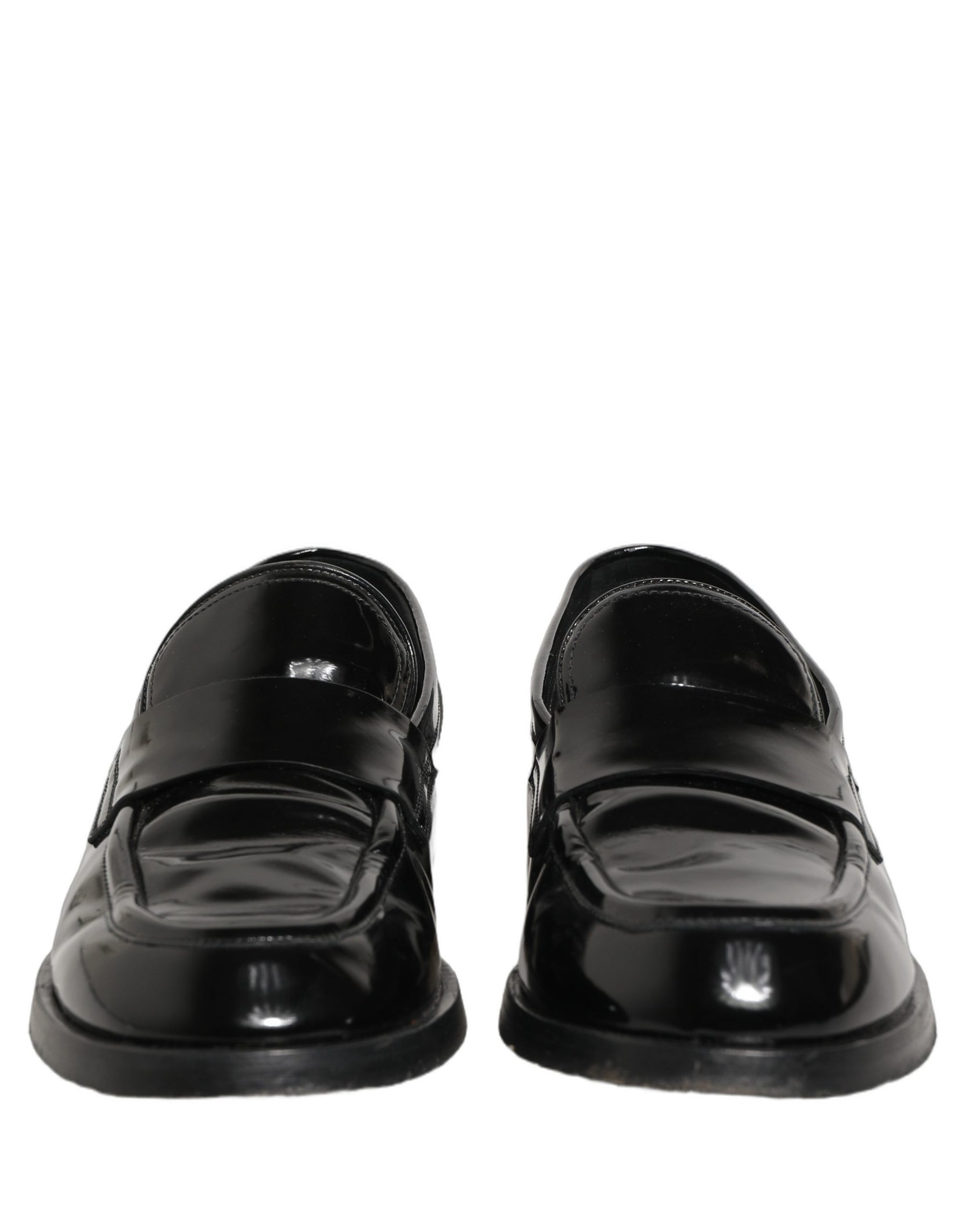 Dolce & Gabbana Black Leather Formal Men Dress Loafers Shoes | Regal Royce