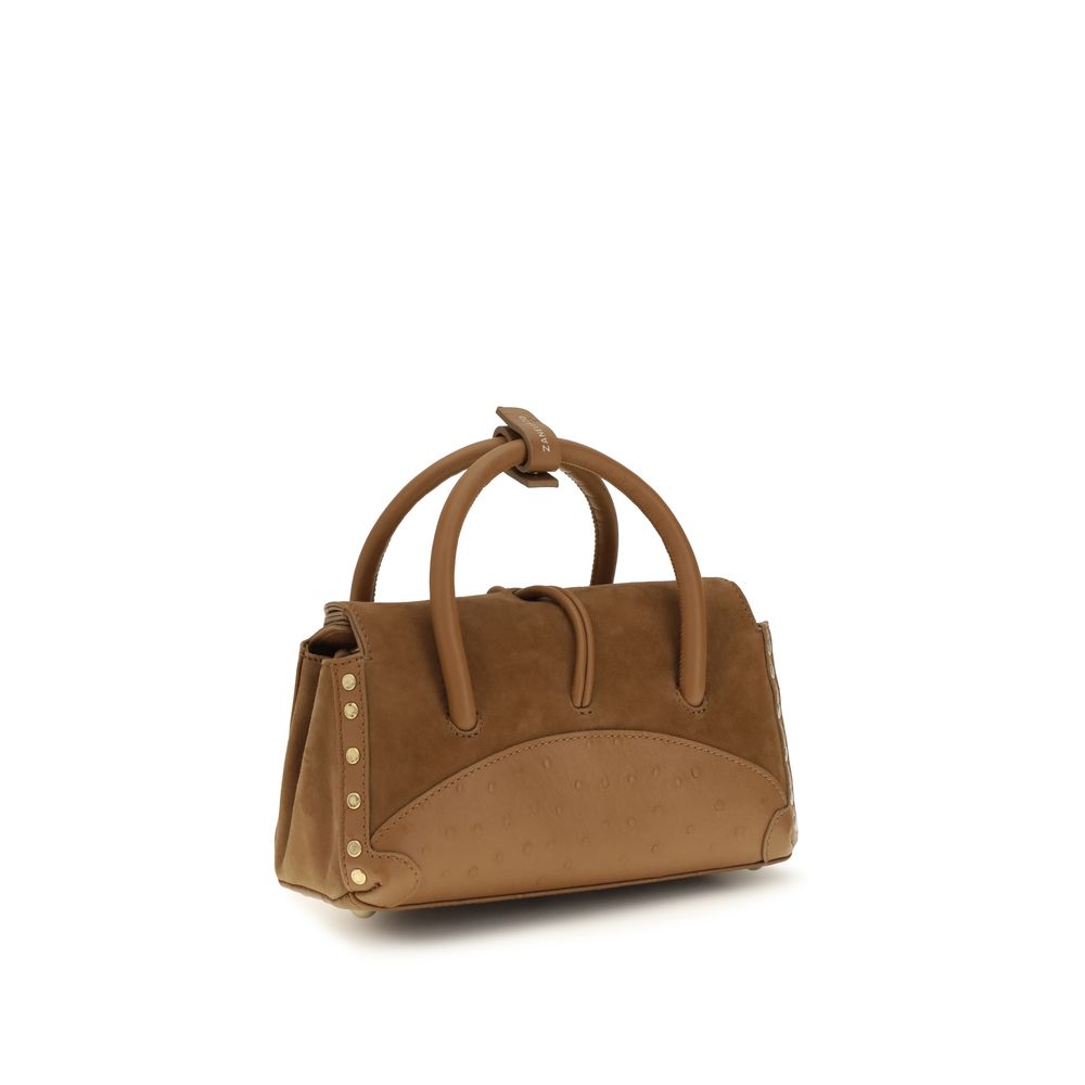 Zanellato Brown Calf Leather Bos Taurus Handbag | Regal Royce