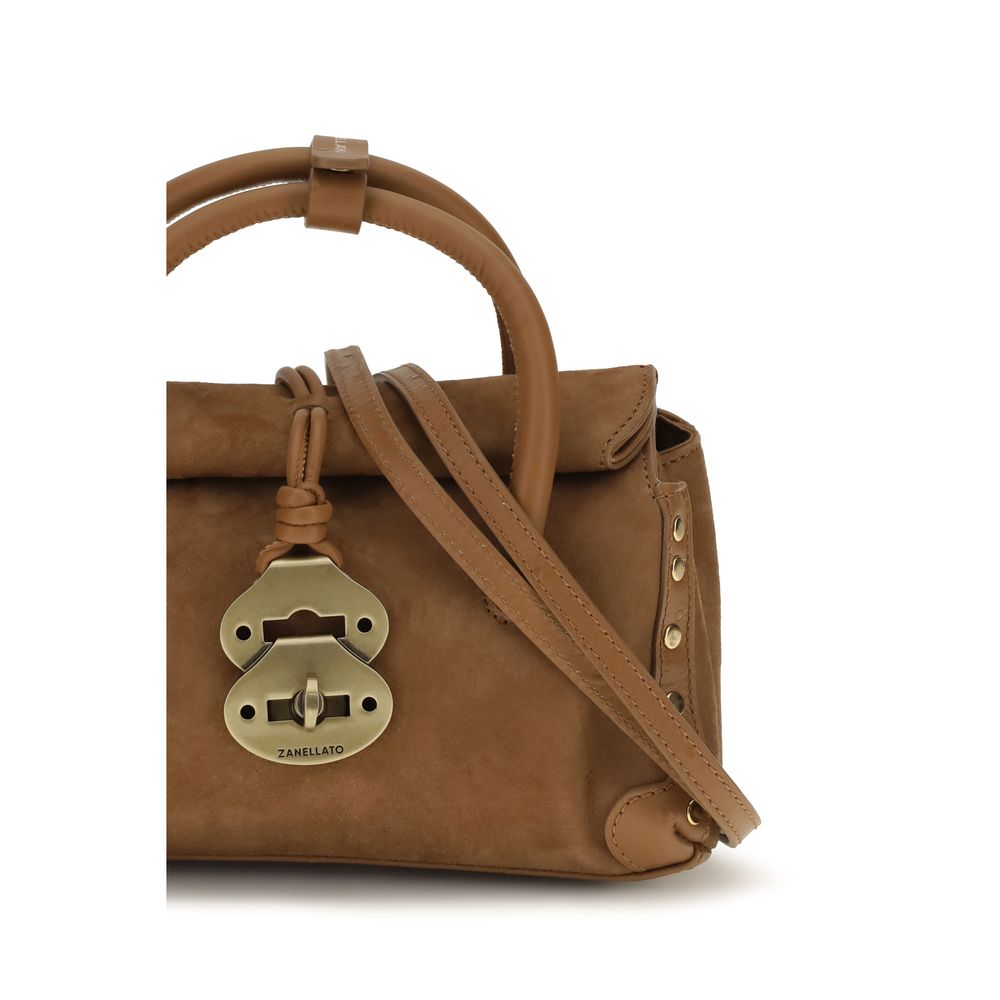 Zanellato Brown Calf Leather Bos Taurus Handbag | Regal Royce