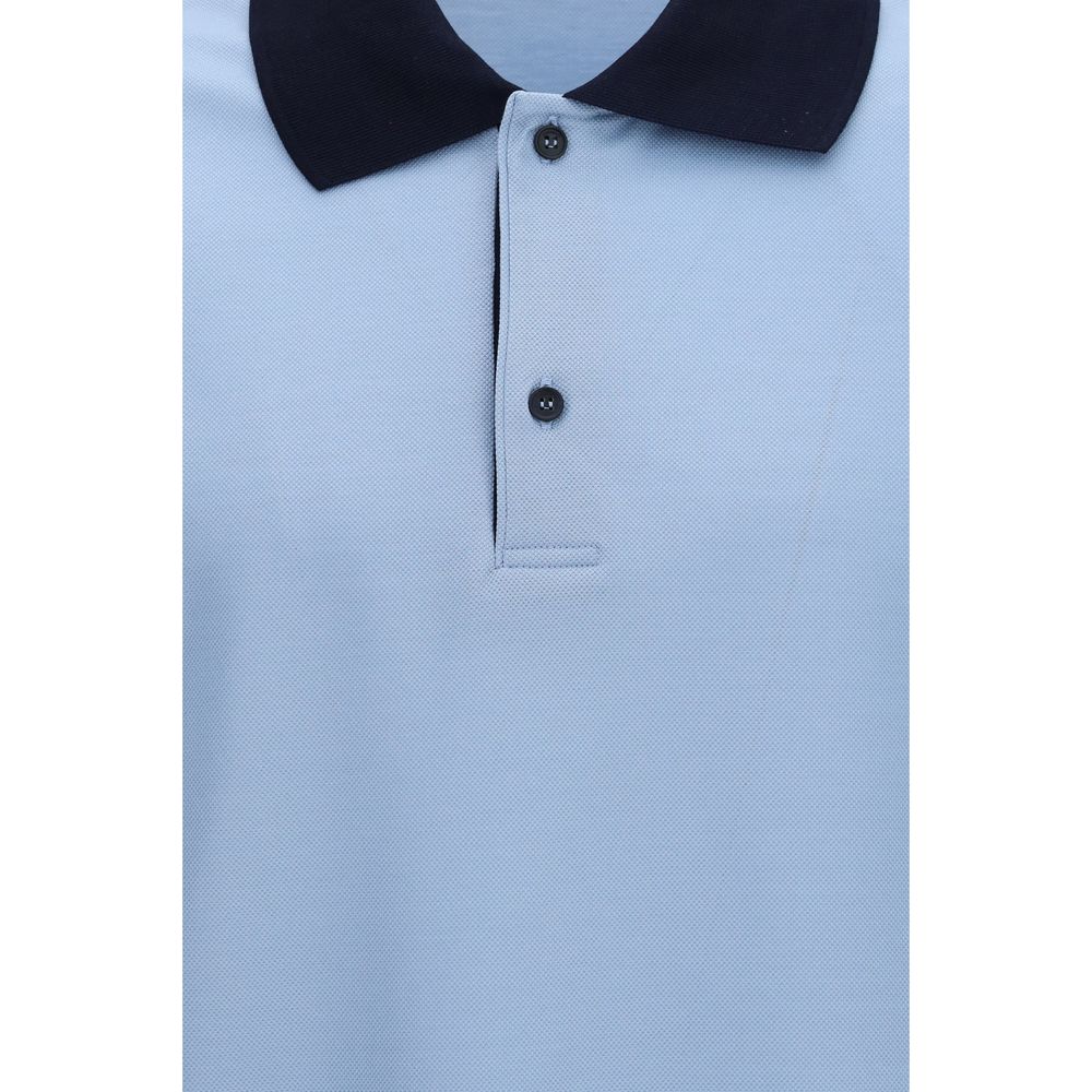 Ferragamo Blue Cotton Polo Shirt | Regal Royce