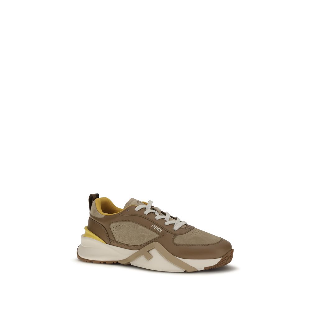 Fendi Multicolor Calf Leather Bos Taurus Athletic Sneakers | Regal Royce
