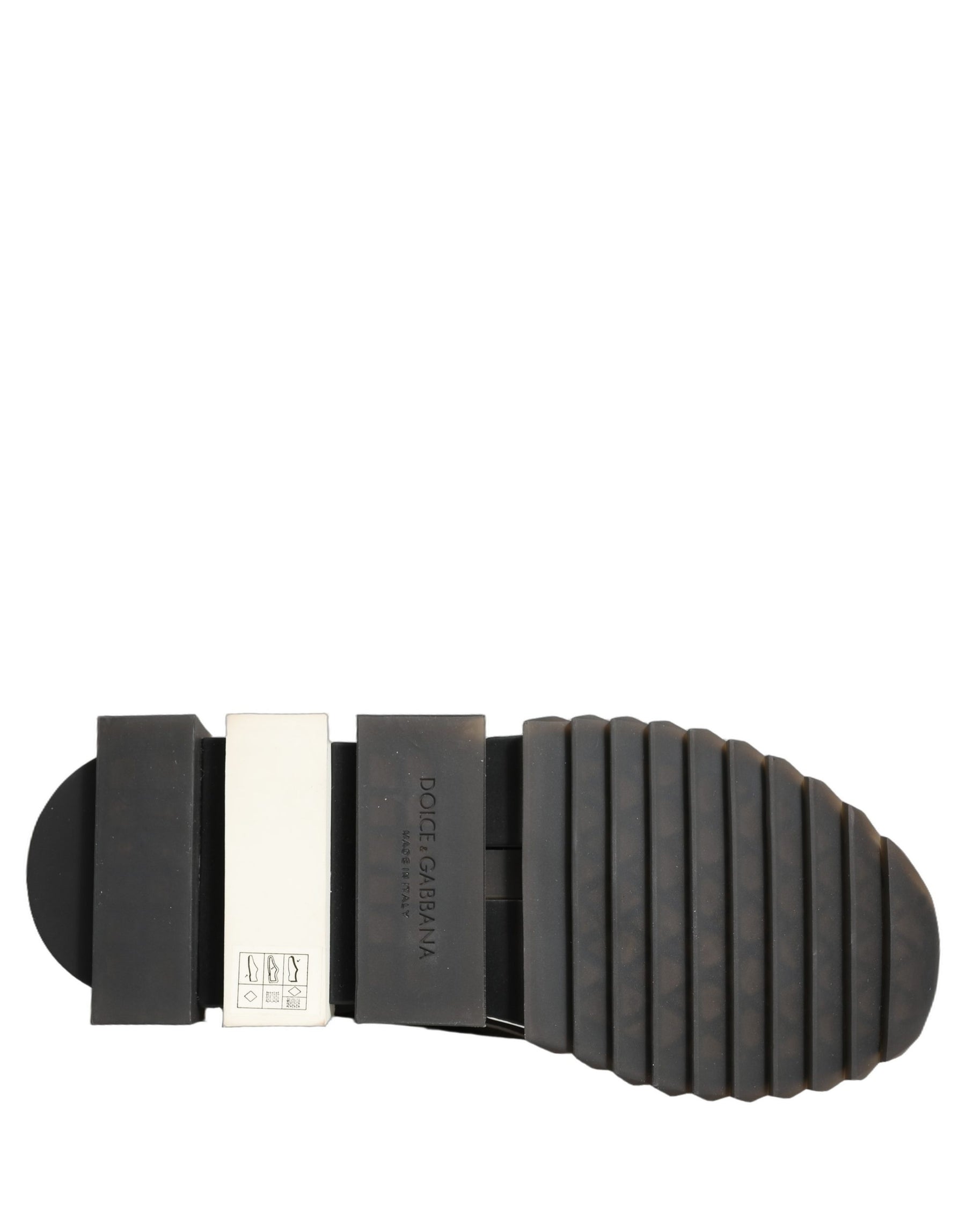 Dolce & Gabbana Black White Sorrento Slip-On Logo Sneakers Shoes | Regal Royce