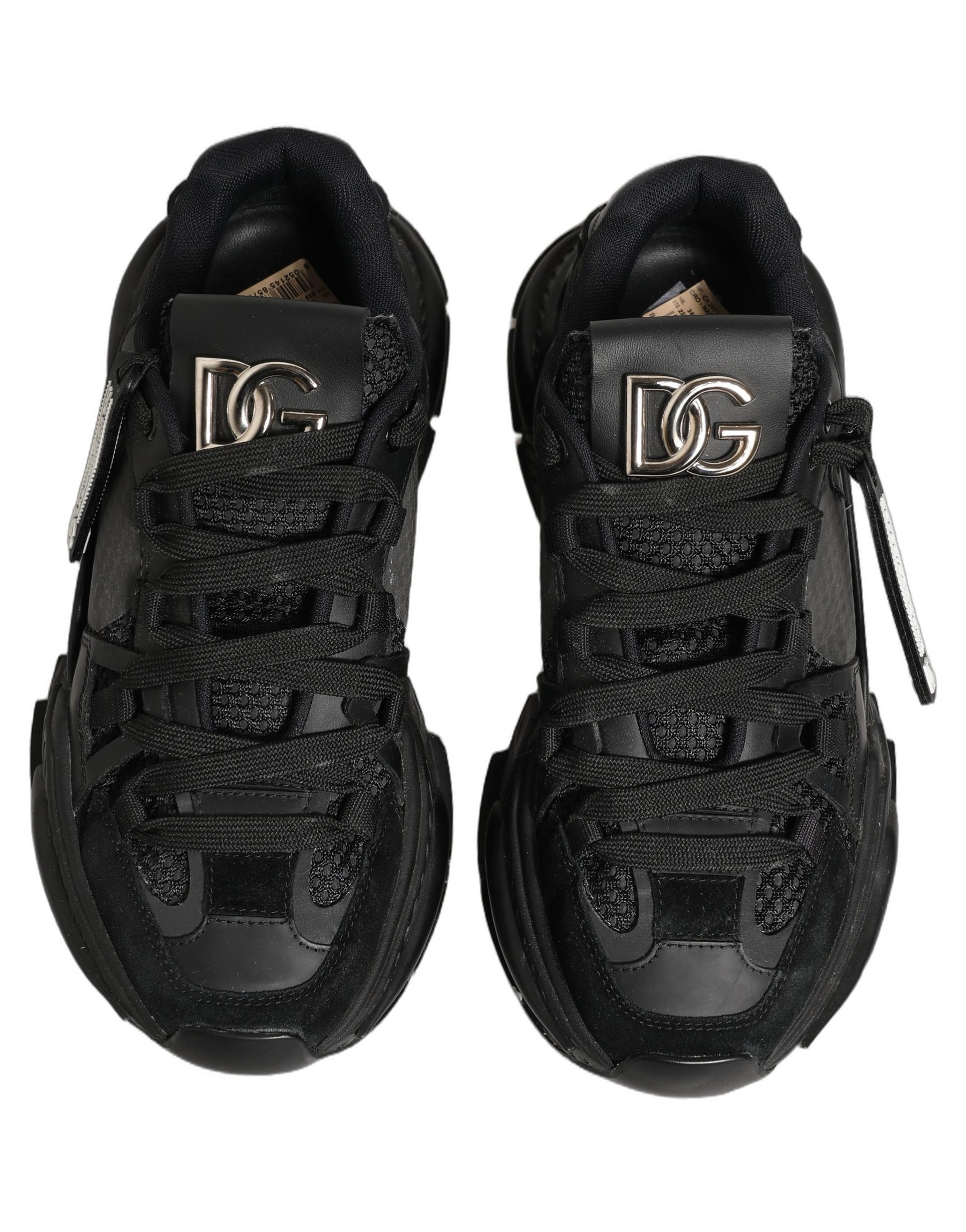 Dolce & Gabbana Black Airmaster Low Top Sneakers Shoes | Regal Royce
