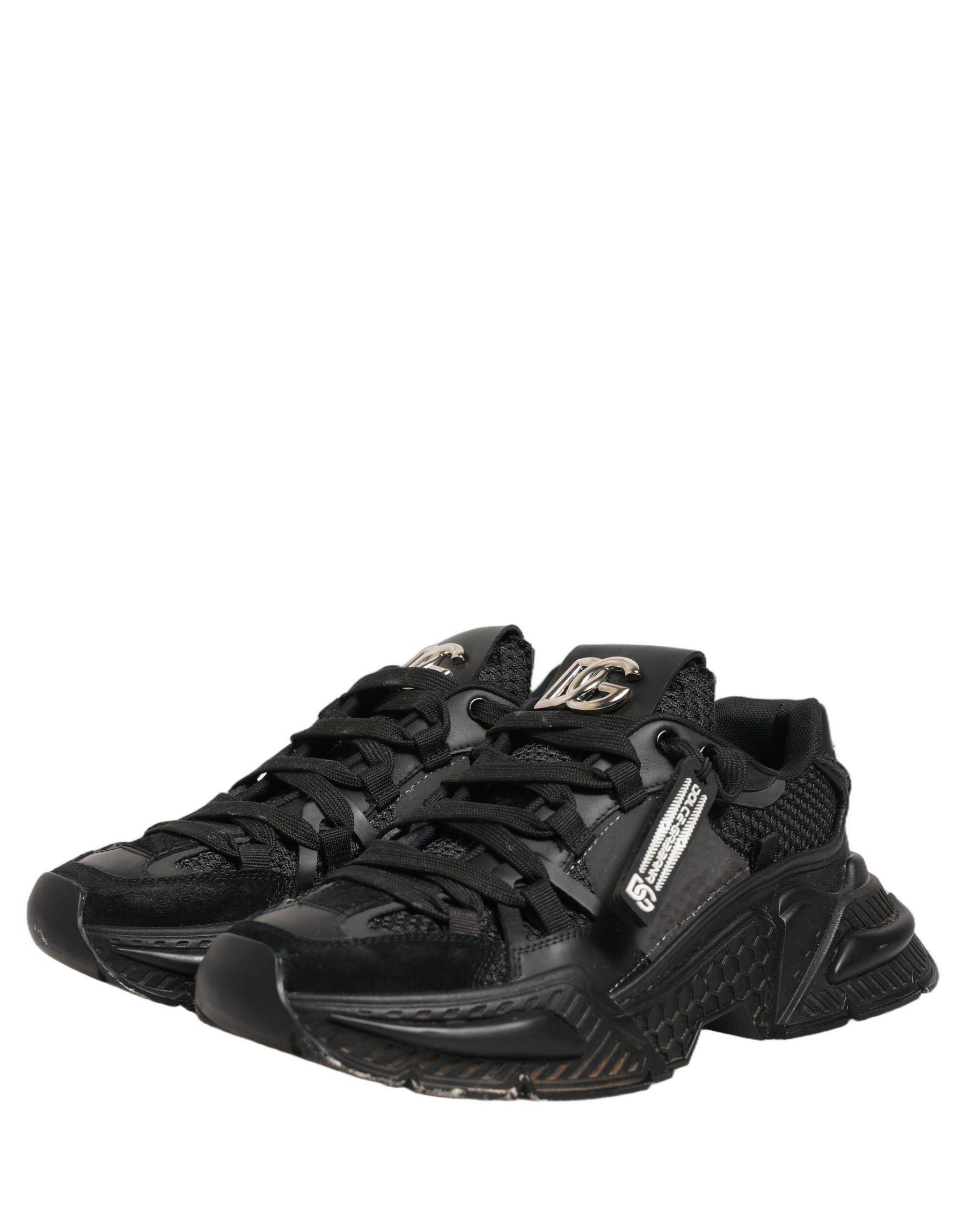 Dolce & Gabbana Black Airmaster Low Top Sneakers Shoes | Regal Royce