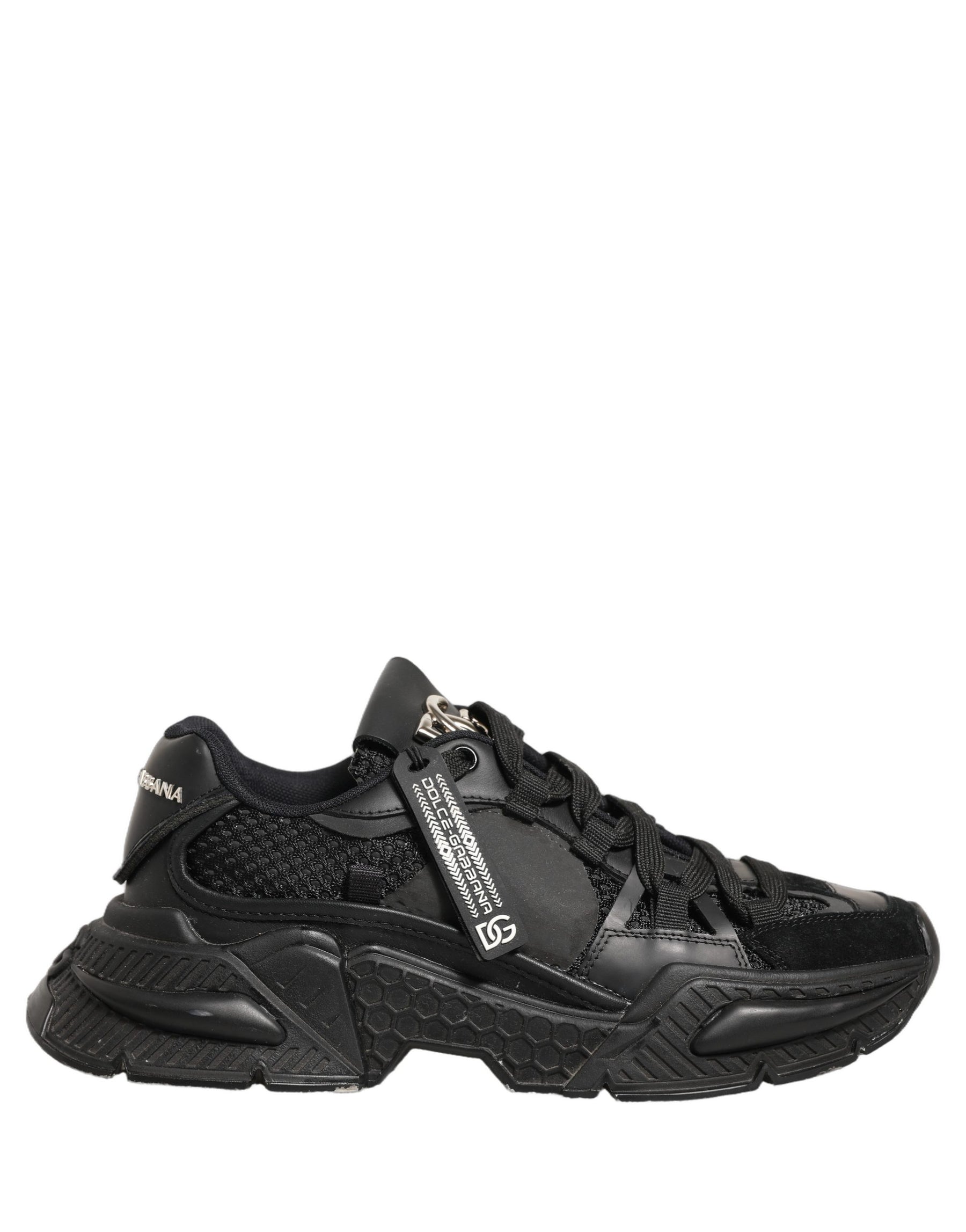 Dolce & Gabbana Black Airmaster Low Top Sneakers Shoes | Regal Royce