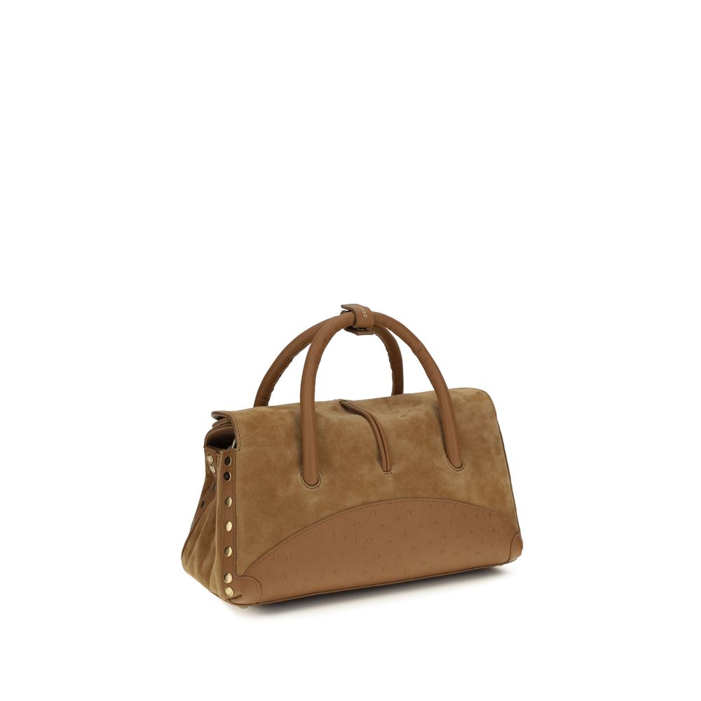 Zanellato Brown Calf Leather Bos Taurus Handbag | Regal Royce