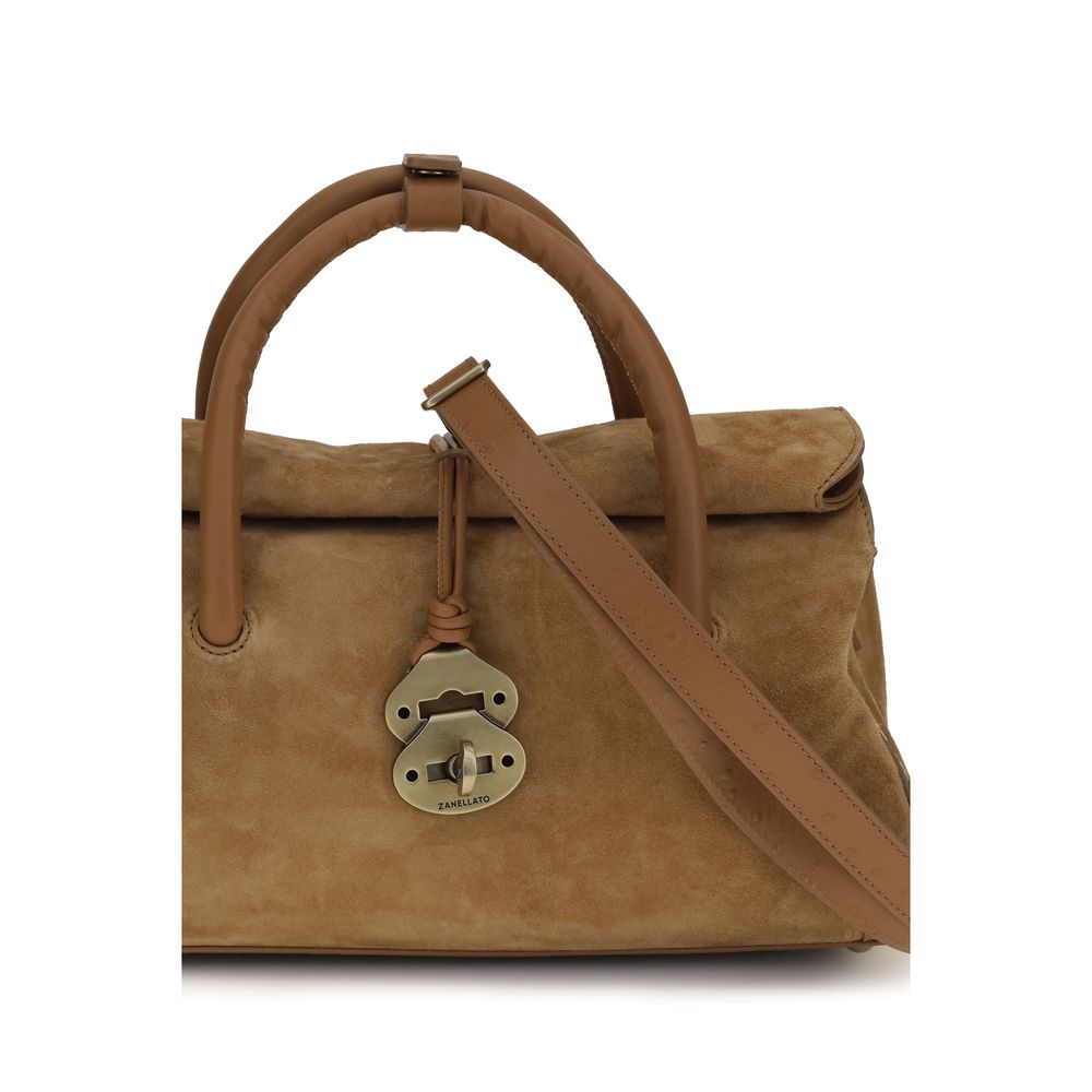Zanellato Brown Calf Leather Bos Taurus Handbag | Regal Royce