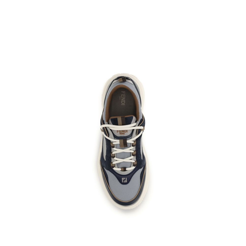 Fendi Multicolor Calf Leather Bos Taurus Athletic Sneakers | Regal Royce
