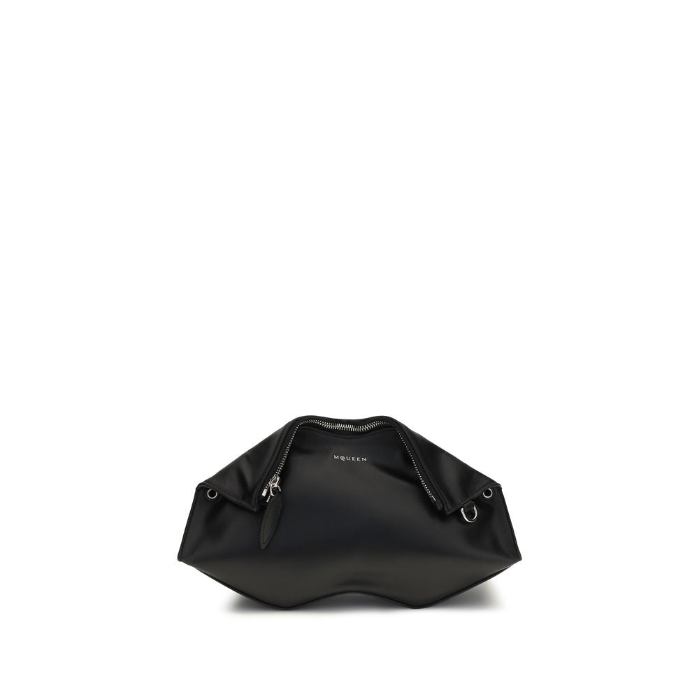 Alexander McQueen Black Calf Leather Bos Taurus Clutch Bag | Regal Royce