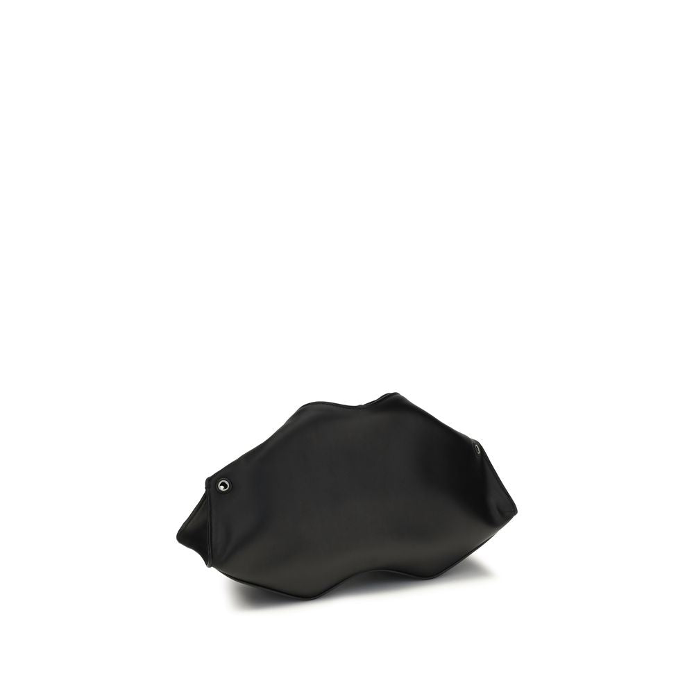 Alexander McQueen Black Calf Leather Bos Taurus Clutch Bag | Regal Royce