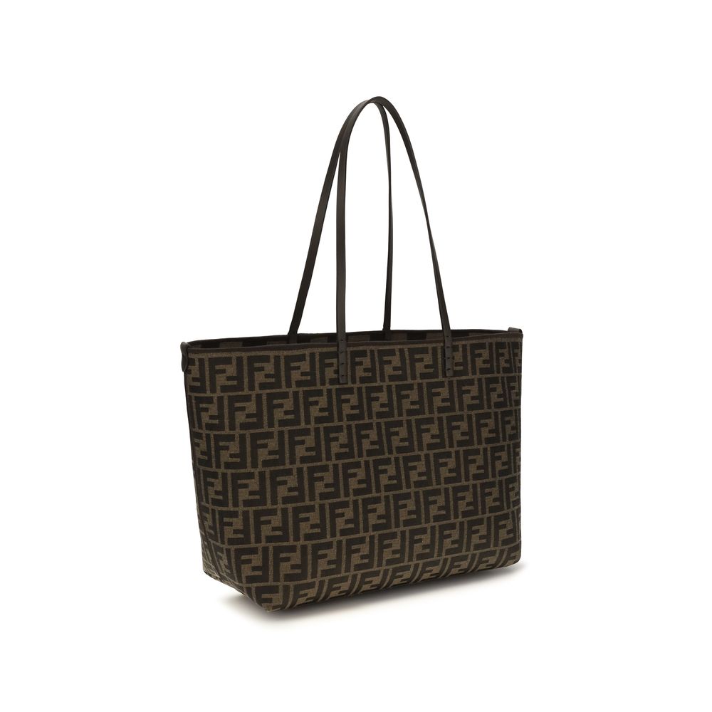 Fendi Brown Fabric Shoulder Bag | Regal Royce