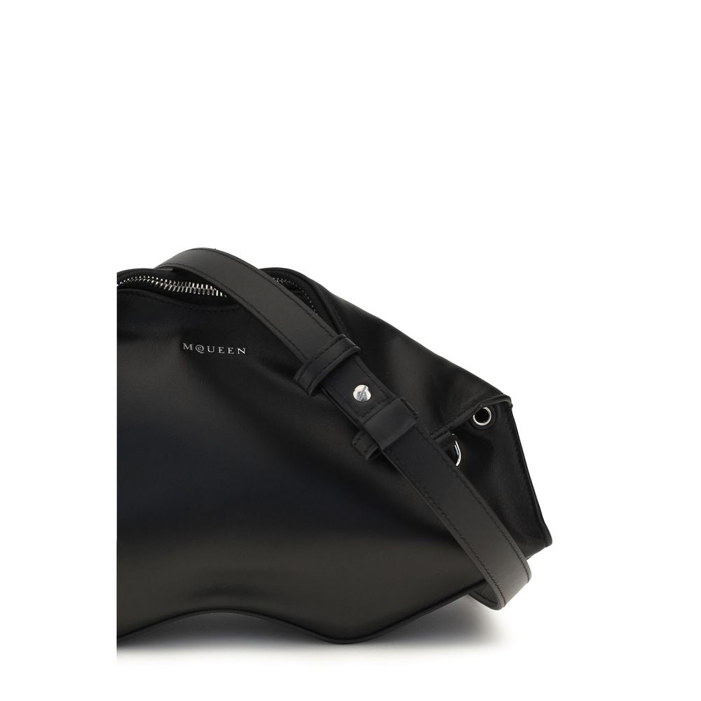 Alexander McQueen Black Calf Leather Bos Taurus Clutch Bag | Regal Royce